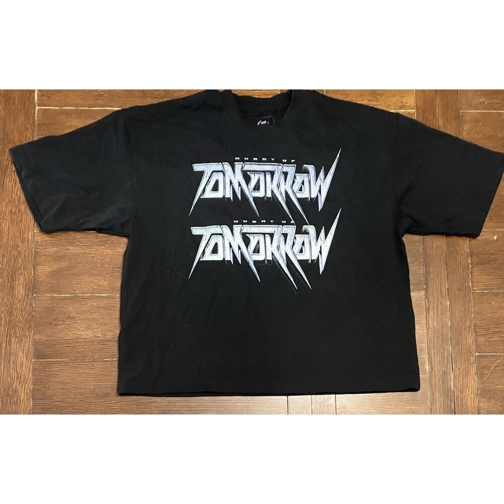 The Weeknd Hurry Up Tomorrow NYC Pop Up Exclusive Cropped T-Shirt Black Large